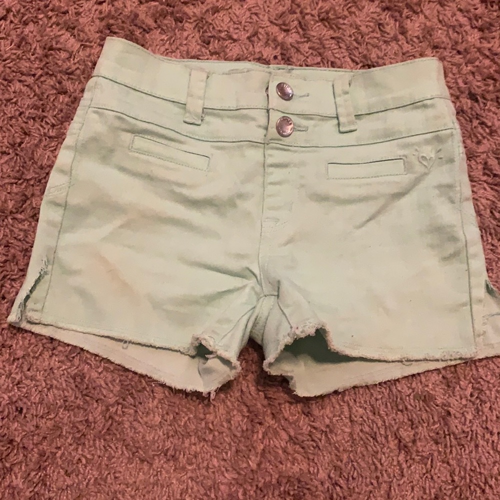 Justice mint green shorts